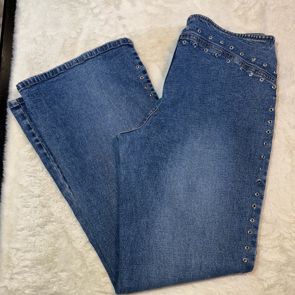 Carolina Blues Denim - Vintage Carolina Blues size 12 wide leg jeans